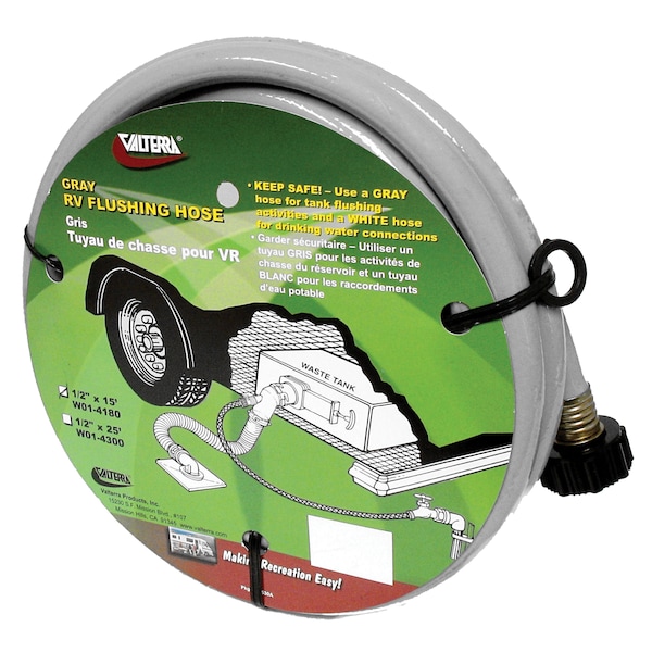 Valterra Valterra W01-4180 Flushing Hose - 15', Grey W01-4180 - main